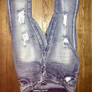 Almost Famous distressed skinny jeans